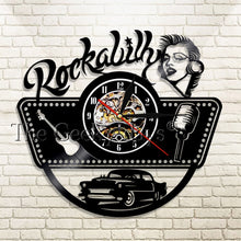 Load image into Gallery viewer, Rockabilly Wall Clock Home Decor
