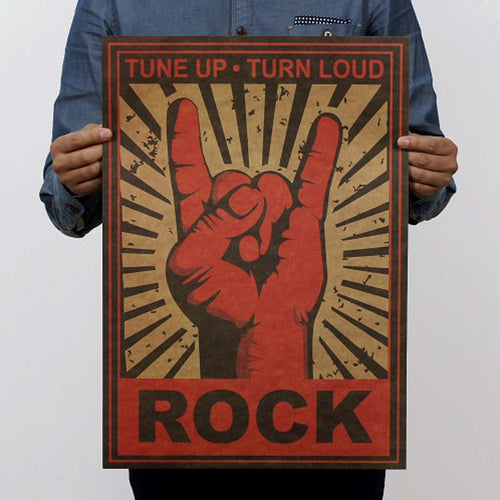 Rock and roll Music Vintage Posters